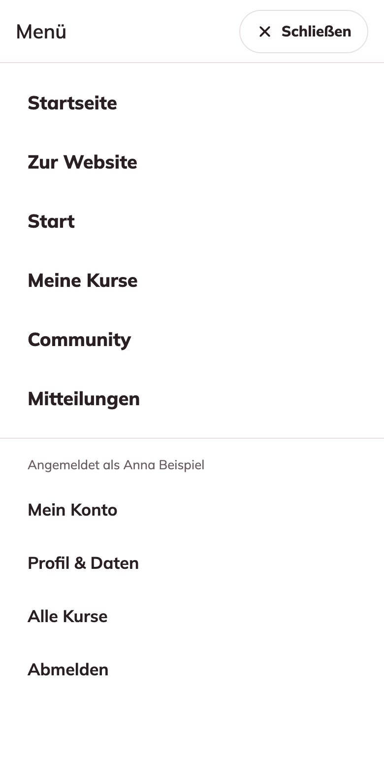 Das Menü auf dem Handy – MET by Franke – Mein Konto im Überblick – was finde ich wo?